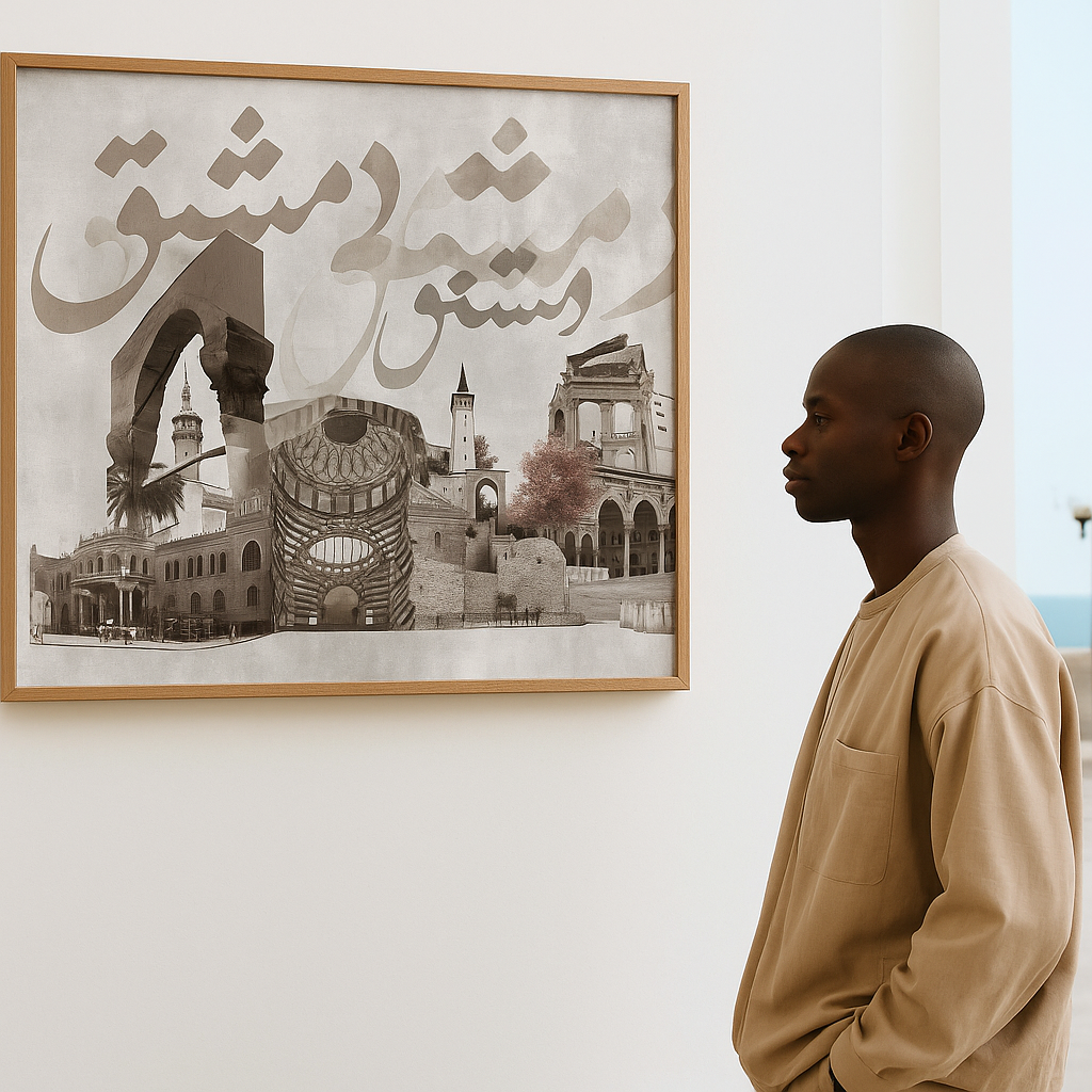 Asal — Corak dari Damascus | Cetakan Seni Geometri Islam | Studio Seni DAR